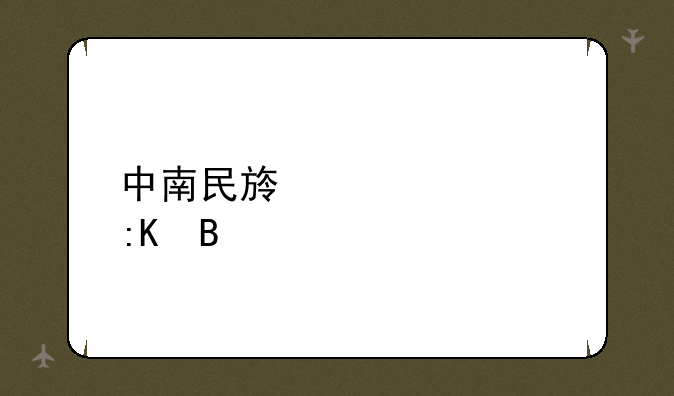中南民族大学排名