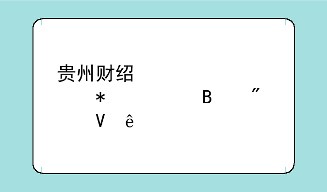 贵州财经大学财务管理分数线
