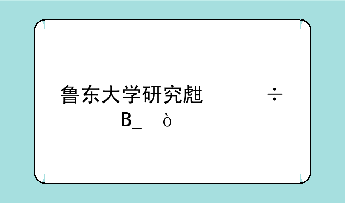 鲁东大学研究生好考吗？